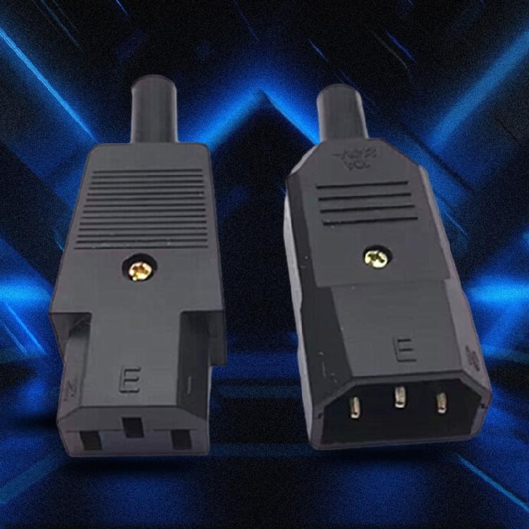 5pcs Universal 3 Pin Terminals Power Plug Adapter IEC 320 C14 Male C13 Female