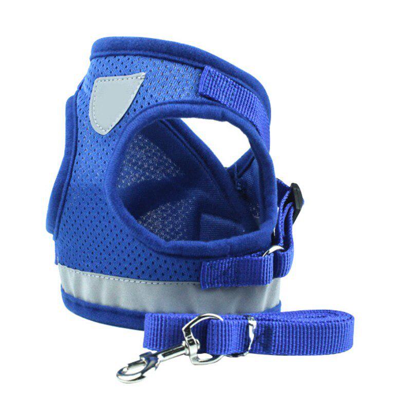 Reflective Safety Pet Dog Harness and Leash Dogs Cat Harnesses Vest Puppy Chest Strap Pug Chihuahua Bulldog Set for Small Medium