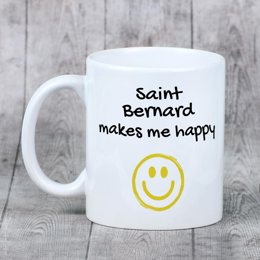 St. Bernard, Saint Bernard, Alpine Mastiff, Bernhardiner - cup with a dog, cheerful cup for a dog lover, personalized gift from the Art-Dog brand