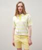 Mayol Striped Short Sleeve Polo Knit_Ivory