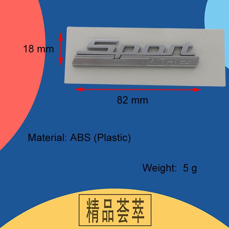 3D Premium LUXURY LINE SPORT LINE for Car Engine Hood Fender Trunk Tail Rear Decal Emblem Badge Sticker
