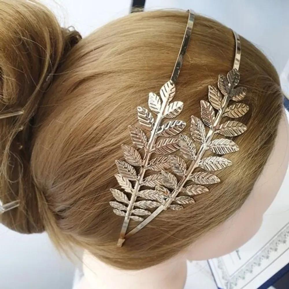 Laurel wreath headband, gold and silver flower crown, DIY wedding hair accessory, hair decoration, wedding decoration gold