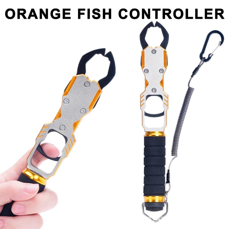 Fish Lip Grabber Fish Body Clamps Fishing Hand Tool Fish Clamps Fishing Gripper Fish Mouth Grabber Fish Controller Tongs