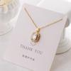 Versatile Luxury Titanium Steel Necklace with a Colorfast Pendant - Simple Niche Design Clavicle Chain for Women.