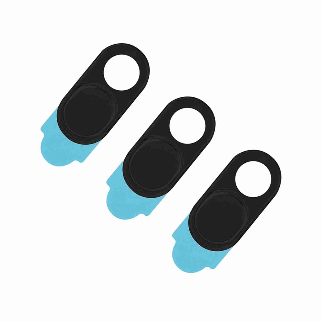3pcs Metal Lens   Camera Privacy   Sticker Webcam Cover For Smartphone Tablets(Black)