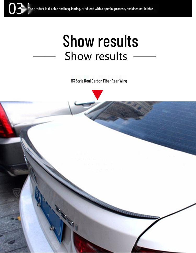 BMW 3 Series Carbon Fiber CS Style Tail Wing Spoiler (2012-2019)