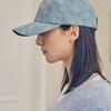 VARZAR VA Studded Vegan Leather Ball Cap Aquamarine