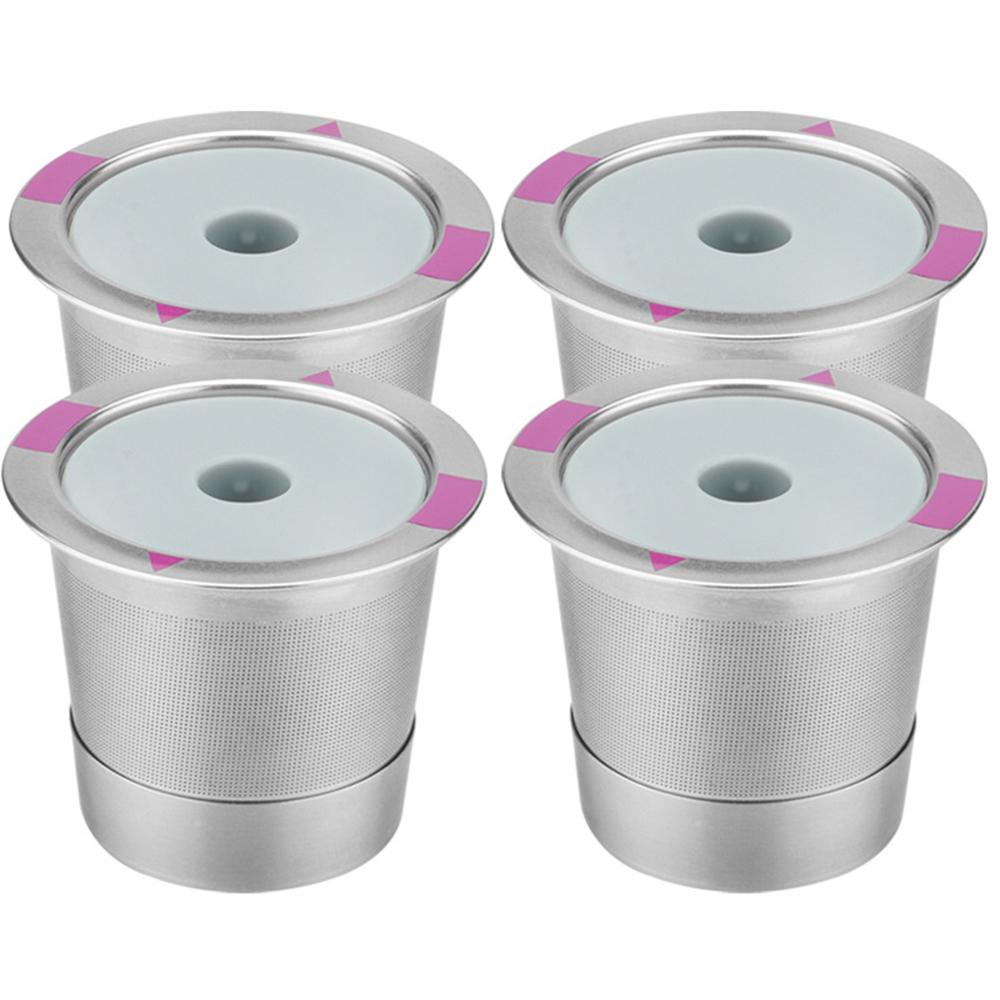 LMETJMA Reusable K Cups Universal Coffee Pods Stainless Steel K Cups Coffee Filters for K 2.0 and 1.0 Coffee Makers Machine