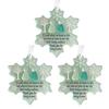 Snowflake-Shaped Sea Glass Friendship Decor Handmade Sea Glass Art Christmas Ornament Coastal Friendship Keepsake