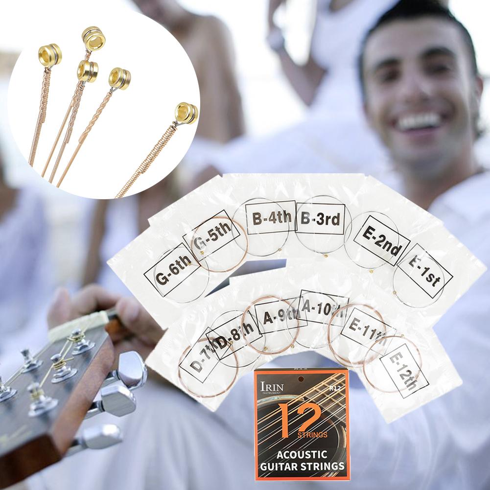 12-String Guitar Strings Folk Guitar Accessories Parts Classical Guitar Strings Phosphor Bronze Guitar Strings for Guitar
