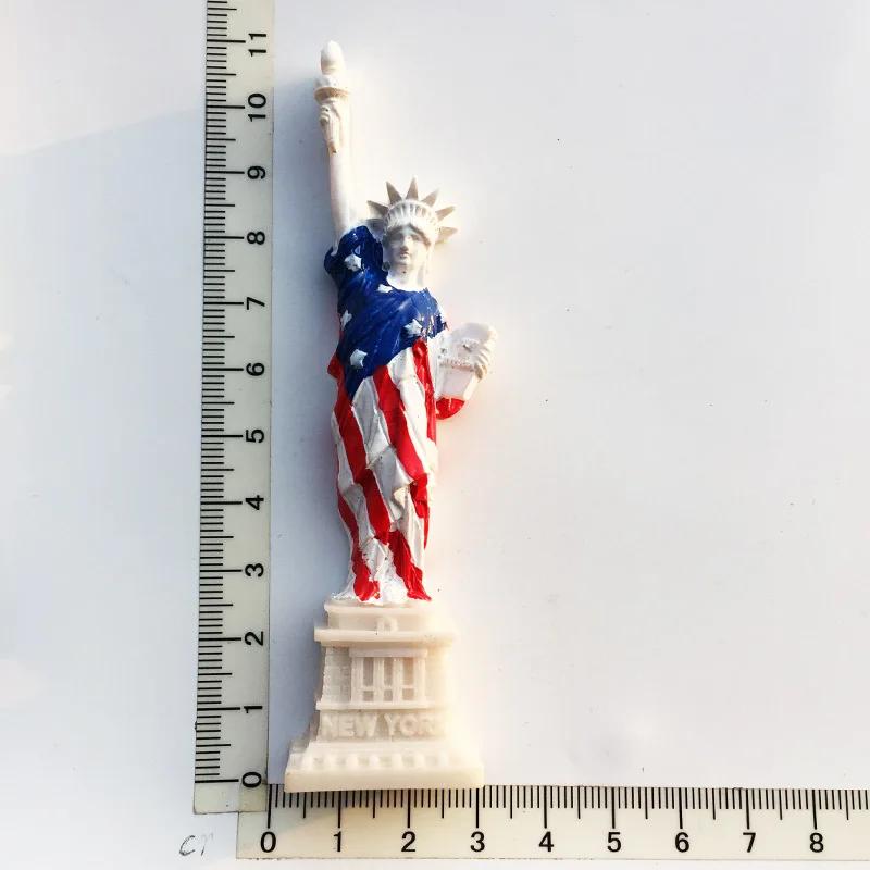 Ameryka Nowy Jork Pamiątki z podróży Magnesy na lodówkę Pamiątki turystyczne USA Magnetyczne naklejki na ściankę ze zdjęciami Kreatywny wystrój domu