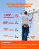 VEVOR Telescoping Ladder, 2540mm Stainless Steel Lightweight Extension Ladder, Multi-Button Retraction Collapsible Ladders