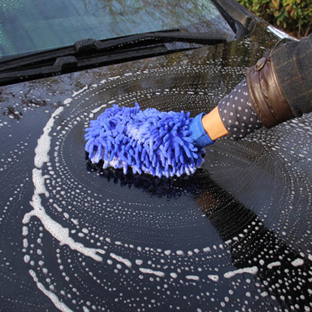 Car Wash Towels Microfiber Chenille Car Cleaning Towel Mitt Glove Soft Drying Cloth Hemming Wash Towel Water Suction Clearner