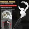 Large Opening Universal Adjustable Wrench Multipurpose Sink Wrench  Home Repair