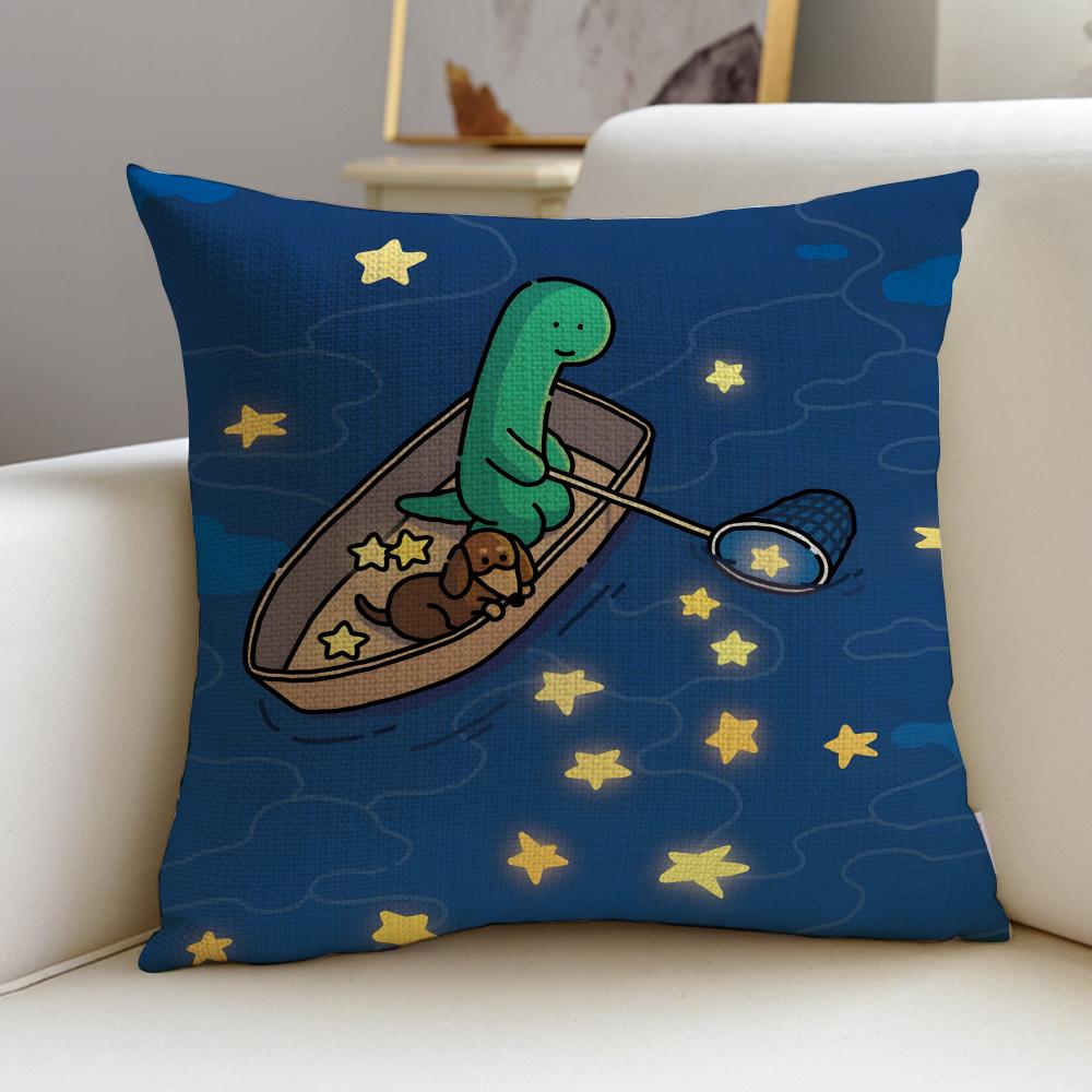 

Quirky JJogumanS Cushion Cover Breathable and skinfriendly linen pillowcase square removable and washable cushion 30X30cm