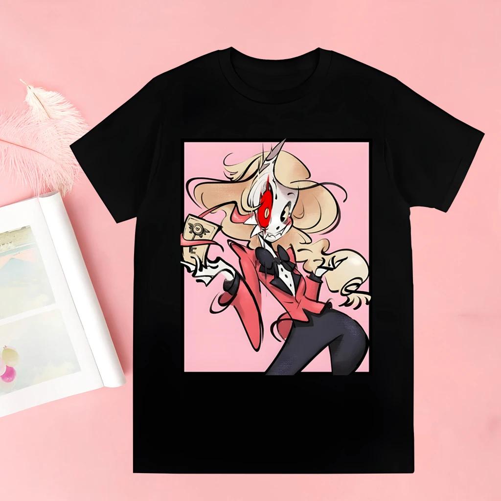 Hazbin Hotels Alastor Tops T Shirt Men Tshirt Graphic Tee Cute Men T-shirt Male Tee Shirt 90s Girls Tee Tshirt