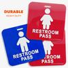 GIFTEXPRESS 12 Piece Hall Pass Lanyards and School Passes Boys and Girl Bathroom Passes