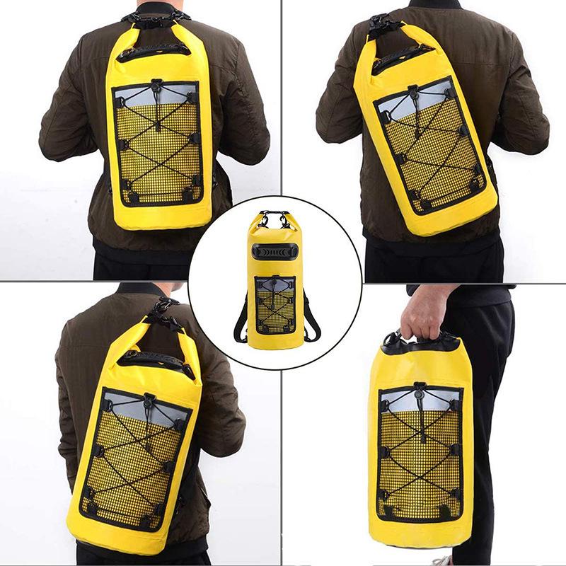 Waterproof Outdoor Travel Mesh Bag with Wet/Dry Separation - Ideal for Beach & Drifting Adventures.