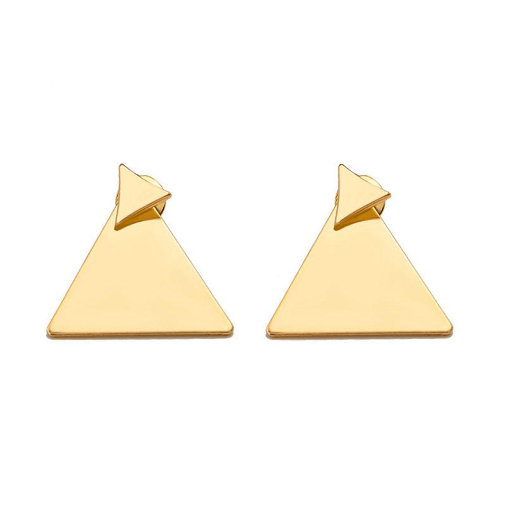 Boucles d'oreilles triangulaires géométriques simples pour femmes