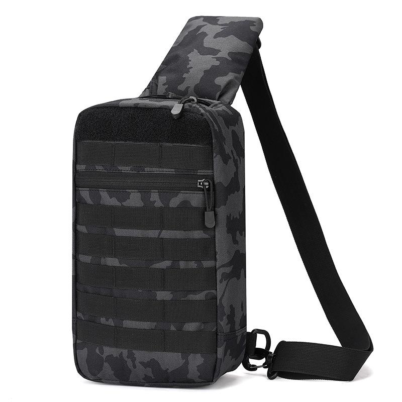 Outdoor Camping Chest Bag for Men Camouflage Backpack Travel Cycling Mountaineering Crossbody Waist Shoulder Sling Tactical Bag