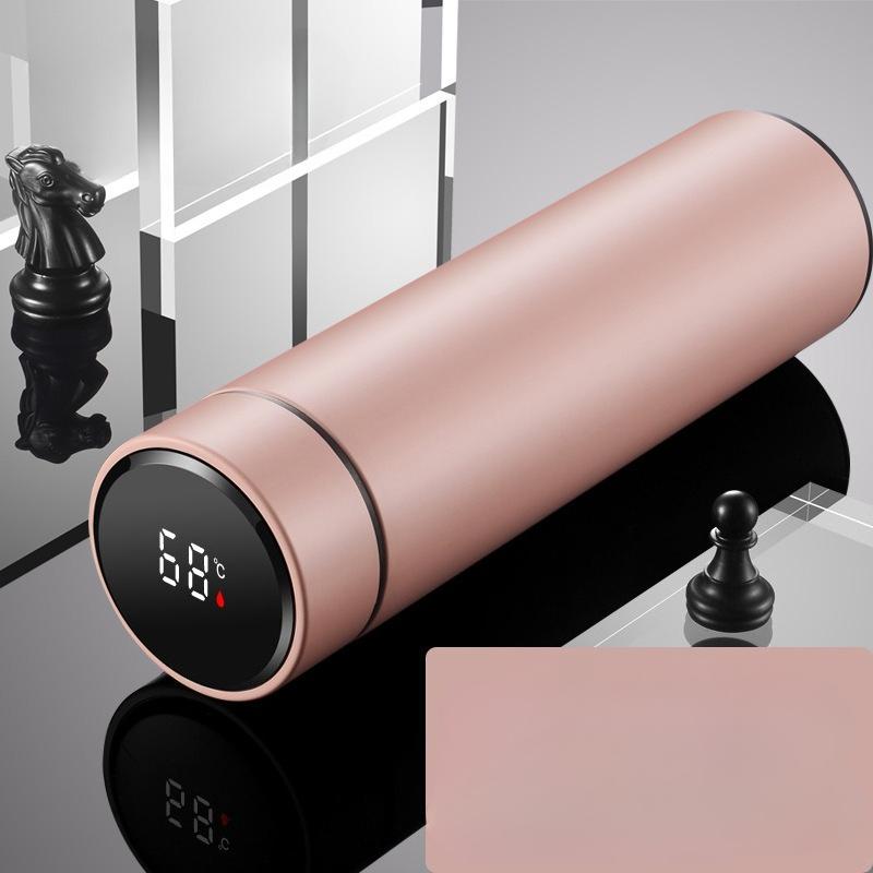 1Pc Intelligent Temperature Measurement Thermos Cup Large Capacity High-grade Tea Cup 304 Stainless Steel Portable Business Water Cup Tea Separation