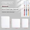 Waterproof Transparent Sticky Notes for Students - Quick-Drying Memo Pad for Exams & Note-Taking