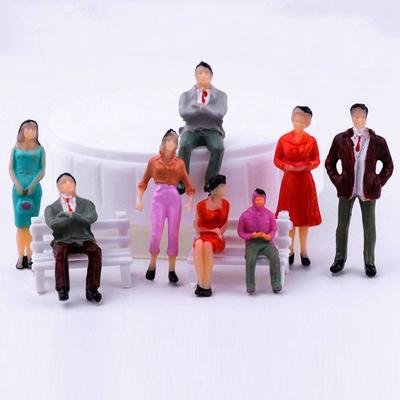 10/100pcs 1:30 1:100 1:200 Scale Passengers Stand/Sit People Model Different Poses Simulation Doll
