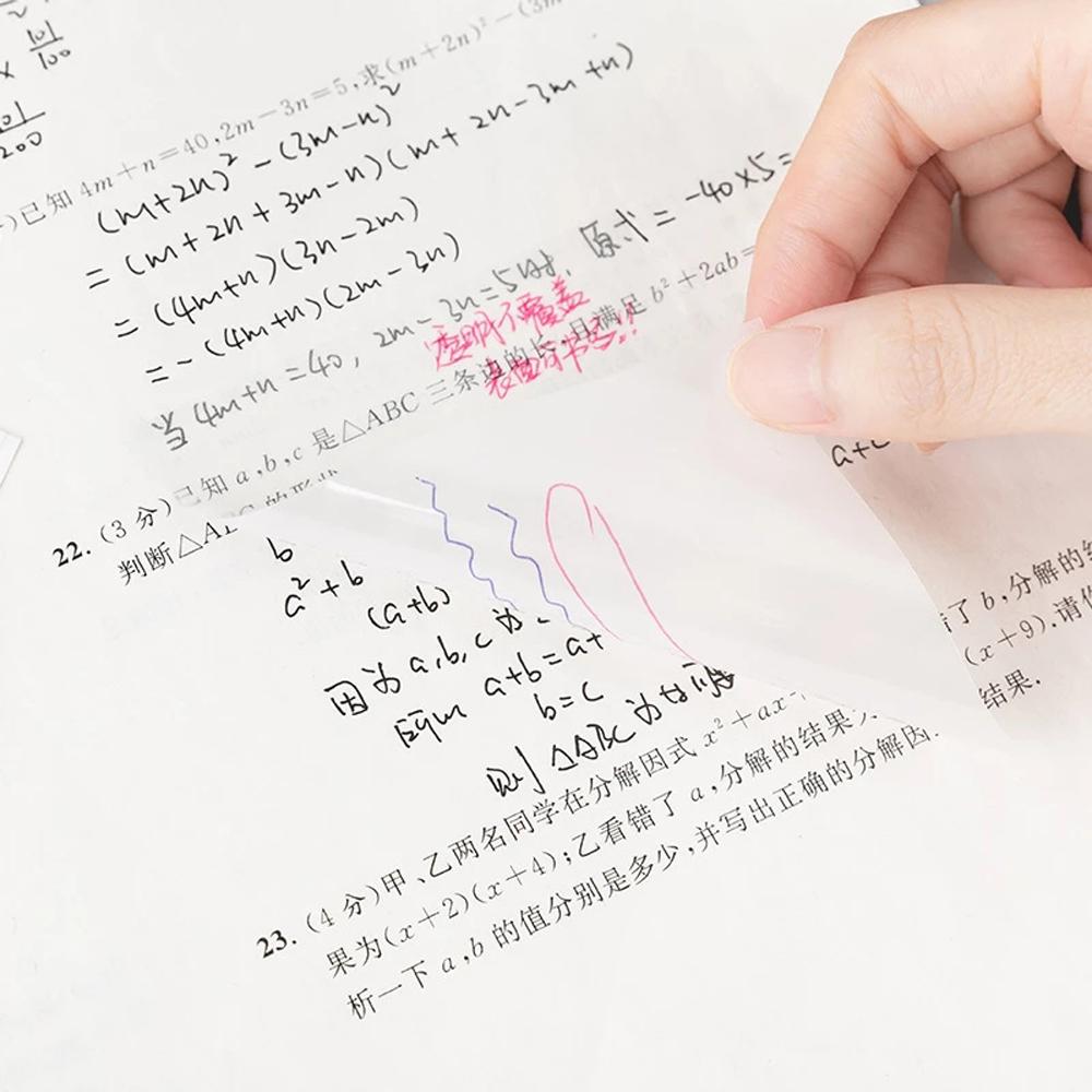 Simple Waterproof To Do List PET 50 Sheets Note Paper Transparent Memo Pad Memo Sticky Notepad