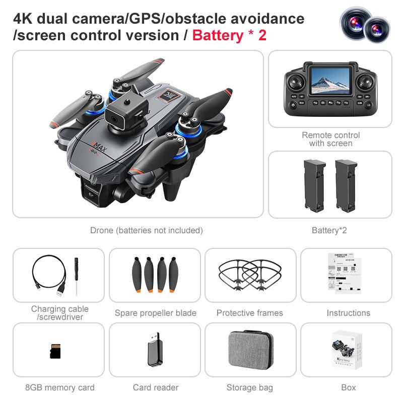 NEW K812MAX Drone: HD Aerial Photography Quadcopter with GPS Positioning & Screen Control