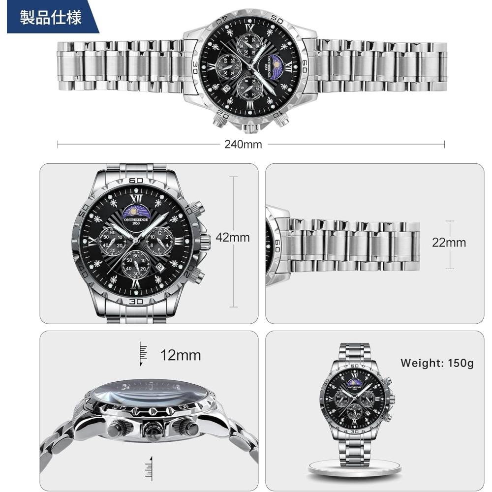 R Ontheedge wRist Watch foR Men quaRtz chRonogRaph 3 Atm wateR Resistant Stylish