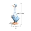 Duck Sculpture Artificial Garden Sculpture Resin Novelty Garden Statues  Patio Outdoor Decor