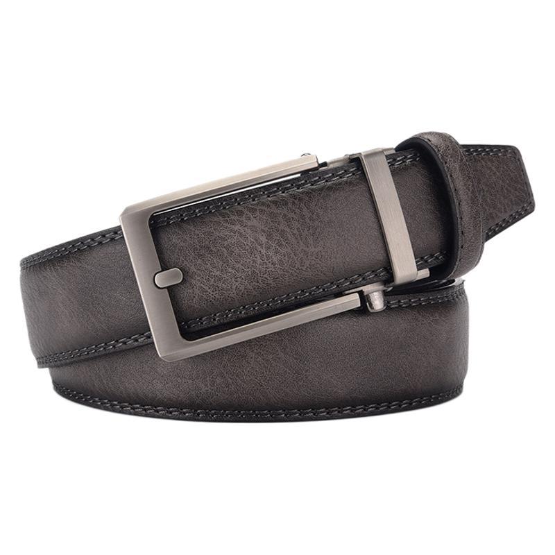 Belt Men'S Belt Automatic Buckle Imitation Needle Buckle 3.5 Simple Casual Retro Business Men'S Belt