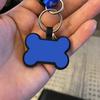 Silicone Bone-Shaped Dog Tag & Military-Style Pendant for Pet Engraving