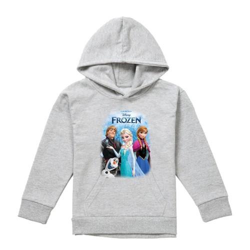 Frozen Childrens/Kids Elsa Anna Kristoff Olaf Poster Heather Pullover Hoodie
