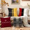 Cclassic C-Canali Cushion Cover Premium Comfort Reversible Pillow Cove -Two In One Design for Any Room & Car Interior