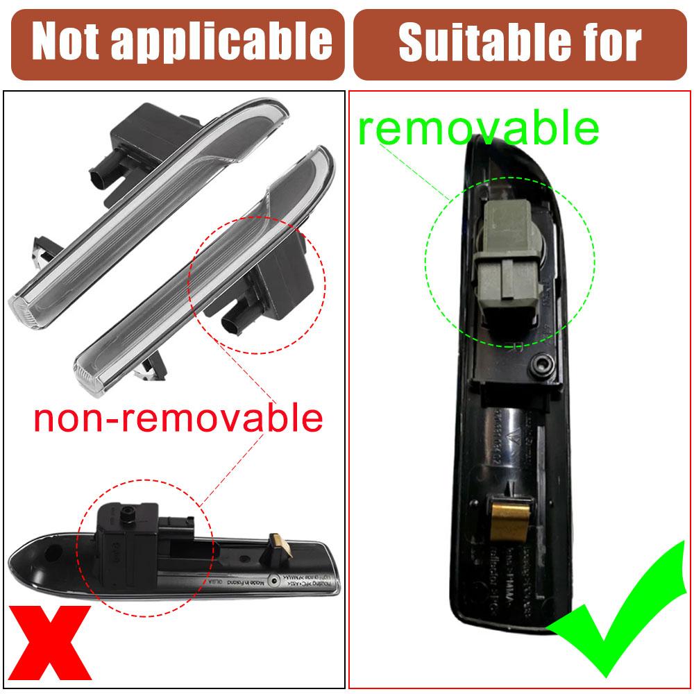 Dynamic LED Side Marker Turn Signa Indicator Lights for Porsche Panamera 970 Chassis G1 Before Facelift 2009-201