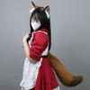 New Fox Ear Fox Tail Props Headdress Wolf King Cat Ear Headband Custom COSPLAY Handmade Long Jackal Tail Anime Hair Accessories