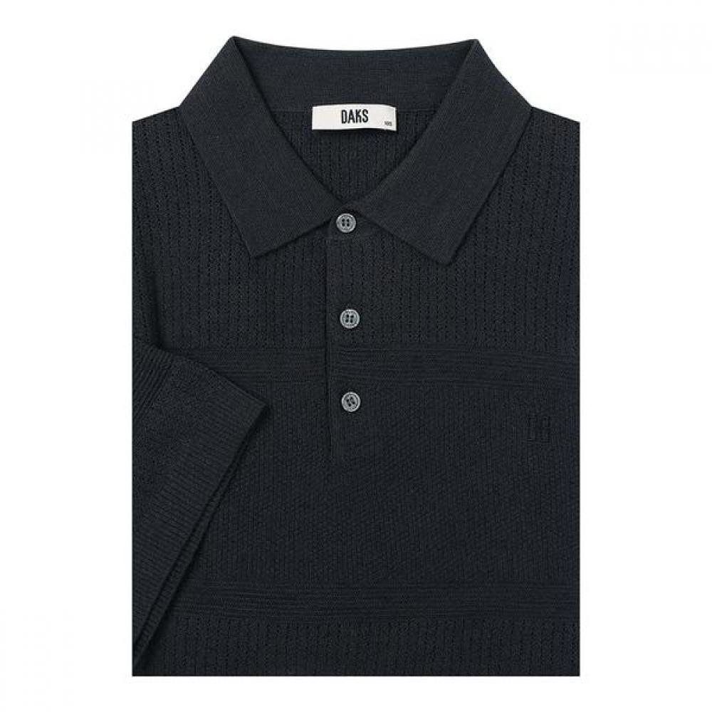 Daks 26ss Linen Blend Block Collar Knit Dms1swts111g1 DMS1SWTS111-G1/95