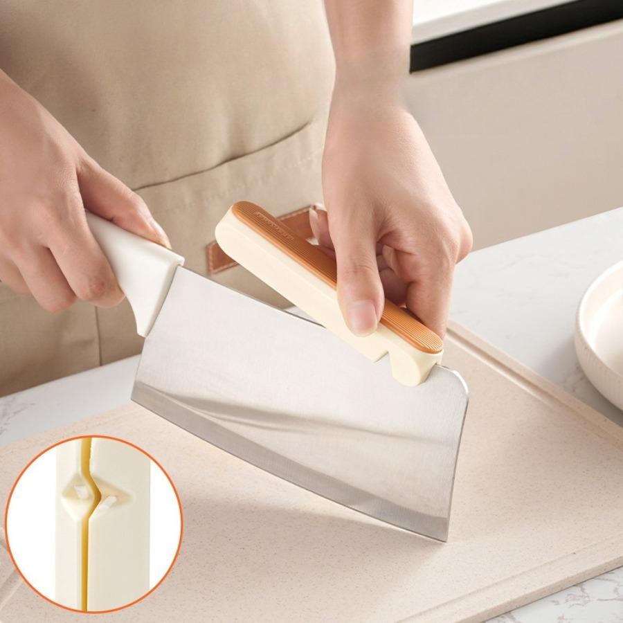 Knife Back Handguard Ceramic Sharpening Tool Silicone Material Anti Cutting Hand Multifunctional Bone Cutter Kitchen Accessories