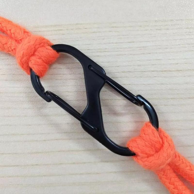 20pcs S Small Carabiner Keyring Clip, 4 Sizes Multipack S Shape Dual Spring Clip