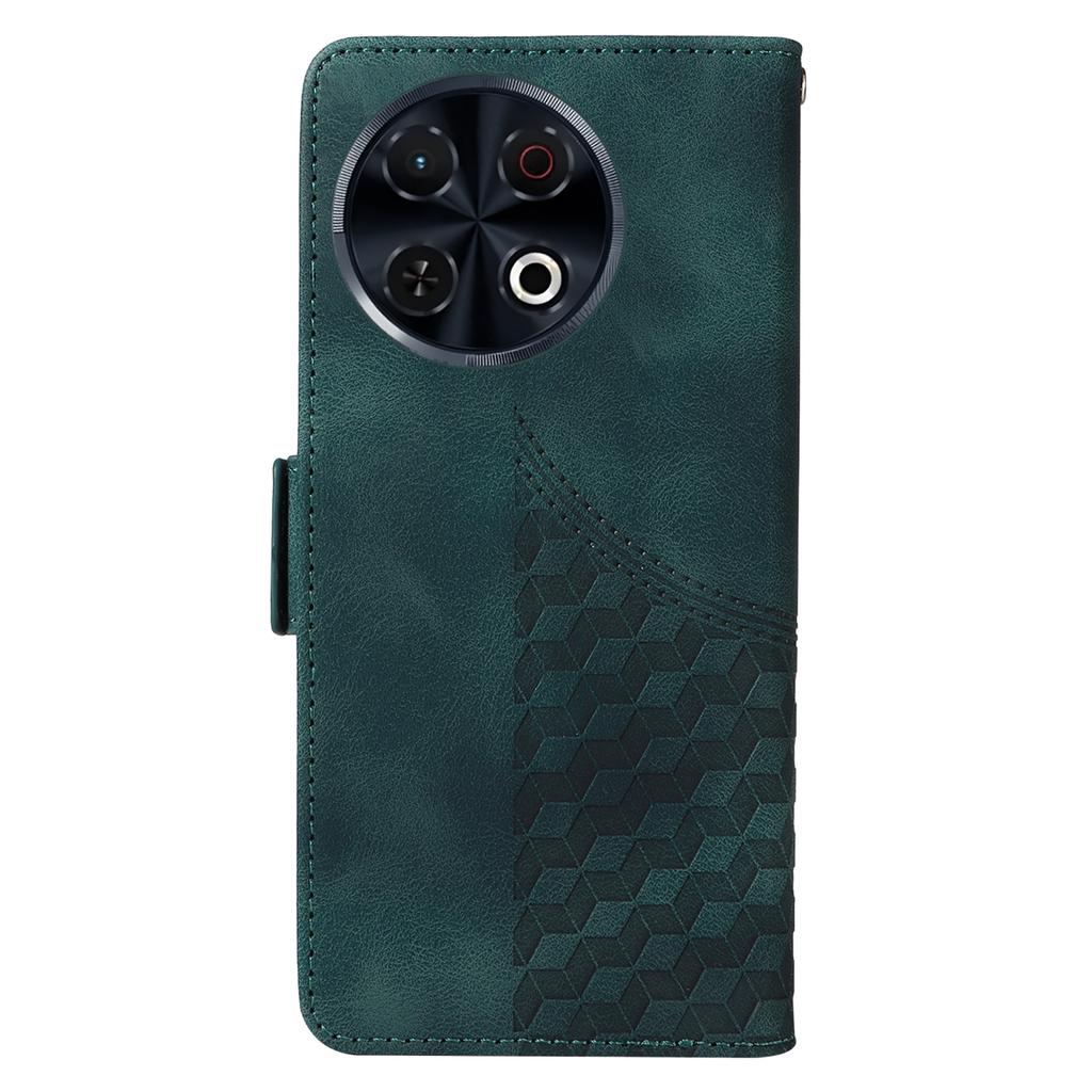 For TECNO Spark 30 Pro 4G Case PU Leather Phone Cover Rhombus Starry Imprinted