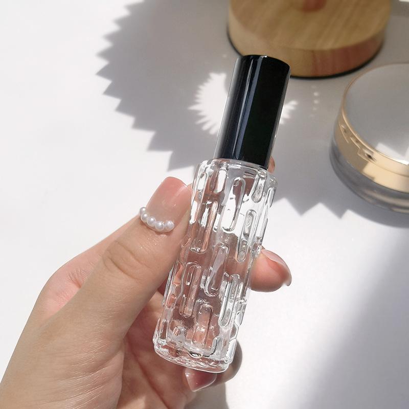 10/15ML Glass Perfume Spray Bottle Rose Gold Aluminum Refillable Atomizer Travel Bottle