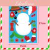 Xh053 Kleurrijke Doe-het-zelf Kerstman en Sneeuwpop Puzzelstickers Voor Feestelijk Plezier