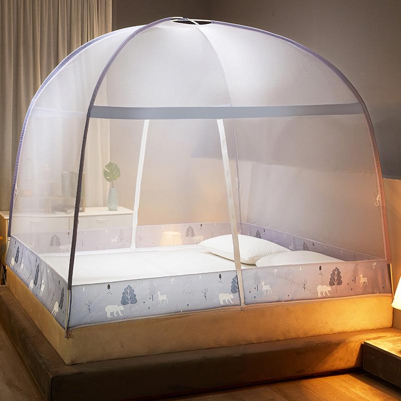 2026 Portable Mongolian Yurt Mosquito Net: No-Install, Foldable, Washable, Anti-Fall Design for Kids' Bedrooms