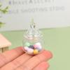 Dollhouse Miniature Glass Jar Model Mini Simulation Candy Bottle Storage Tank Vial Wishing Bottle Kitchen Decor Toy Accessories