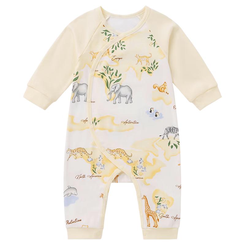 PurCotton Newborn & Baby Antibacterial Cotton Romper Bodysuit