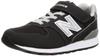 Kids Sneakers YV996 Current Model Elastic Strap Velcro Tape for Boys and Girls Black Cm M (BK3) 17.5