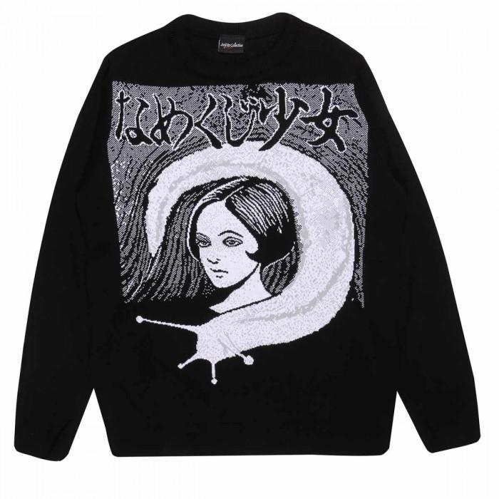 

Junji-Ito Unisex Adult Slug Girl Knitted Jumper S