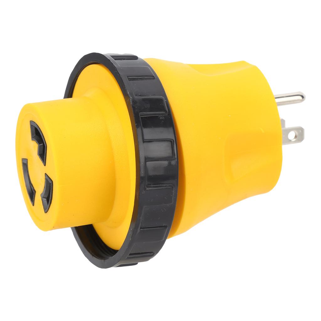 15A Male to 30A Female Converter Straight Adapter Weatherproof US Plug for RV Generator Cords 125V