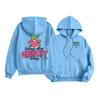 Kids Fashion Lightweight Long Sleeve Zipper Hoodie Christmas Printed Hoodie With Pockets